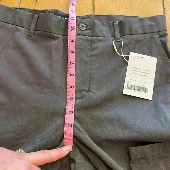 Everlane Womens Performance Chino Uniform Athletic Cut Slate Gray NEW 33”x32” - Picture 5 of 11
